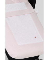 COLCHA COCHE AJUSTABLE "ALCOR" Rosa Tiza/Blanco-Paz Rodríguez