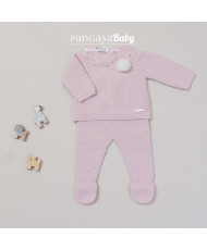 Primera Puesta Forma Moceta Rosa Empolvado-Pangasa Baby