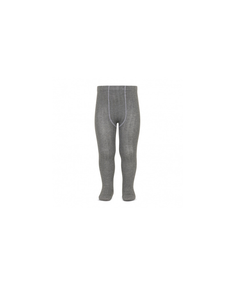 Leotardos básicos canalé GRIS CLARO(230)-Cóndor