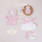 Vestido Globos Rosa Empolvado+ Braga-Pqngasa Baby