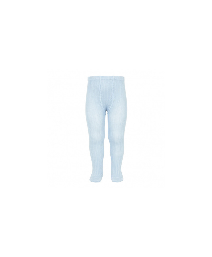 Leotardos básicos canalé AZUL BEBE(410)-Cóndor