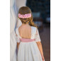 Vestido Niña Tul Blanco Espalda-La Ormiga Vestido Niña Tul Blanco Espalda-La Ormiga