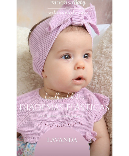 Diadema Elástica Lavanda (Lila)-Pangasa Baby