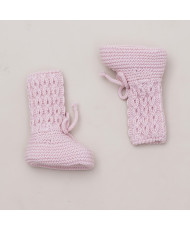 Botitas Ochos Rosa Empolvado-Pangasa Baby