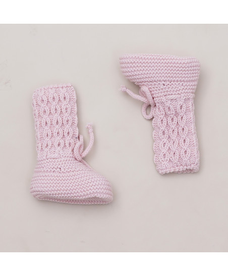 Botitas Ochos Rosa Empolvado-Pangasa Baby