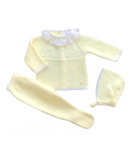 Conjunto Hilo Tres piezas Amarillo-Valentina