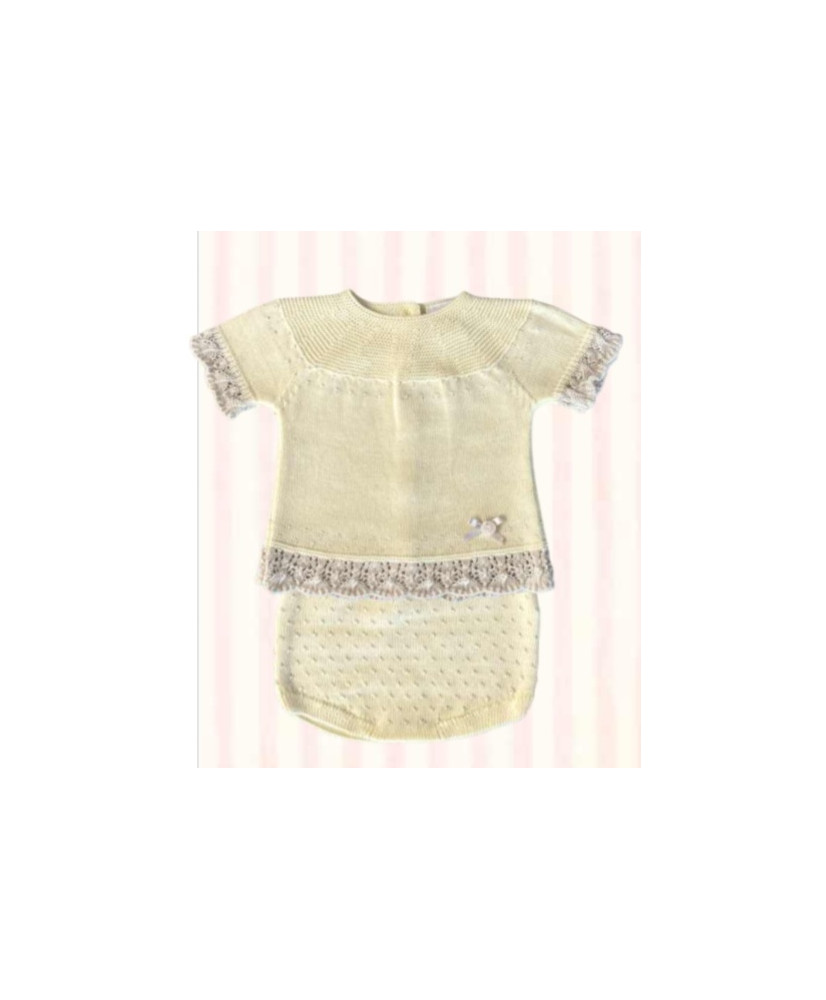 Conjunto Hilo Jersey+Culote Amarillo-Valentina