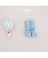 Botitas Ocho Celeste Empolvado-Pangasa Baby