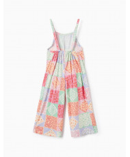 Mono De Tirantes Con Estampado Floral Para Niña, Multicolor-Zippy