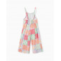 Mono De Tirantes Con Estampado Floral Para Niña, Multicolor-Zippy