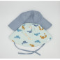 Conjunto Baño con Protección Solar UPF 50+ Azul Crabs- Monnauge