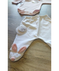 Conjunto Bodie y Polaina Conejito Rosa-Todo Amor