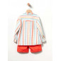 Bermuda+Camisa Rayas Naranja Niño-Coco Acqua Bermuda+Camisa Rayas Naranja Niño-Coco Acqua