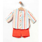 Bermuda+Camisa Rayas Naranja Bebé Niño-Coco Acqua Bermuda+Camisa Rayas Naranja Bebé Niño-Coco Acqua