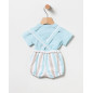 Conjunto Blusa+Ranita Bebé Niño-Coco Acqua