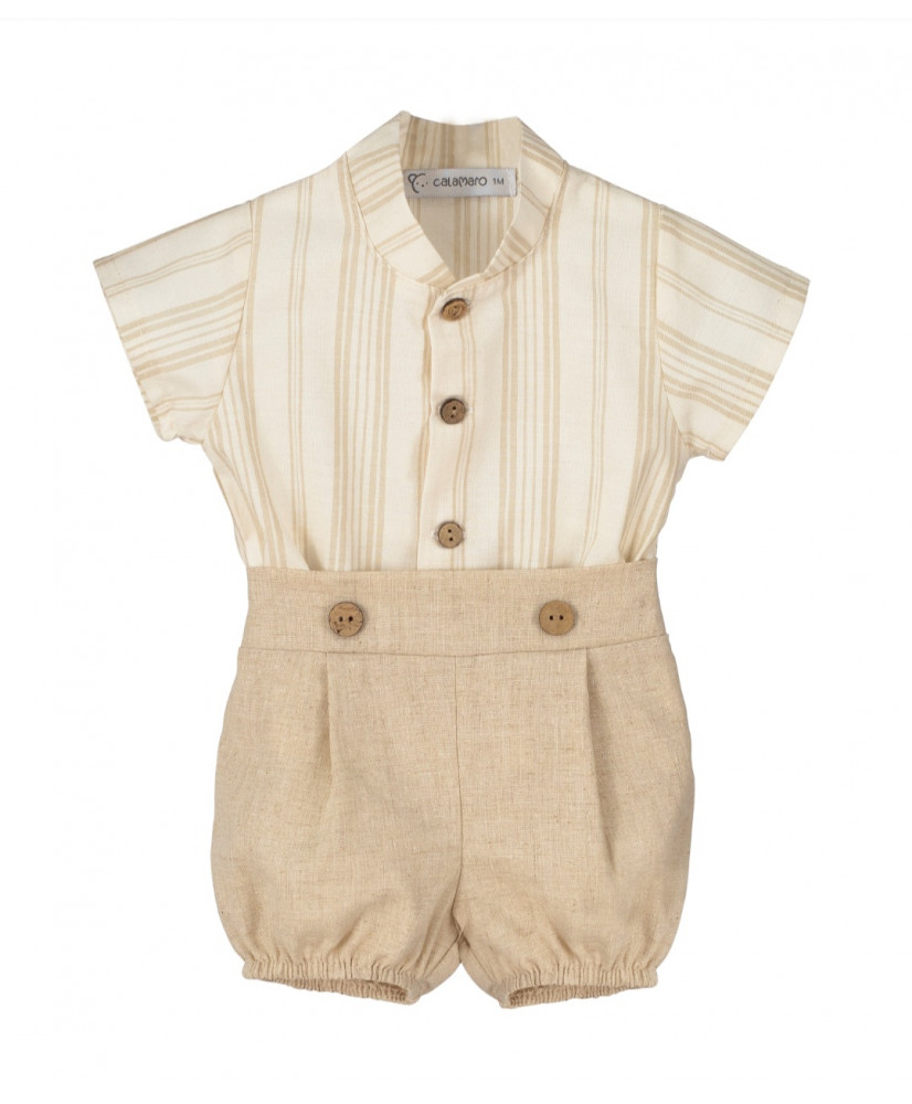 Conjunto Pantalón Excellent Ajedrea Bebé Niño-Calamaro