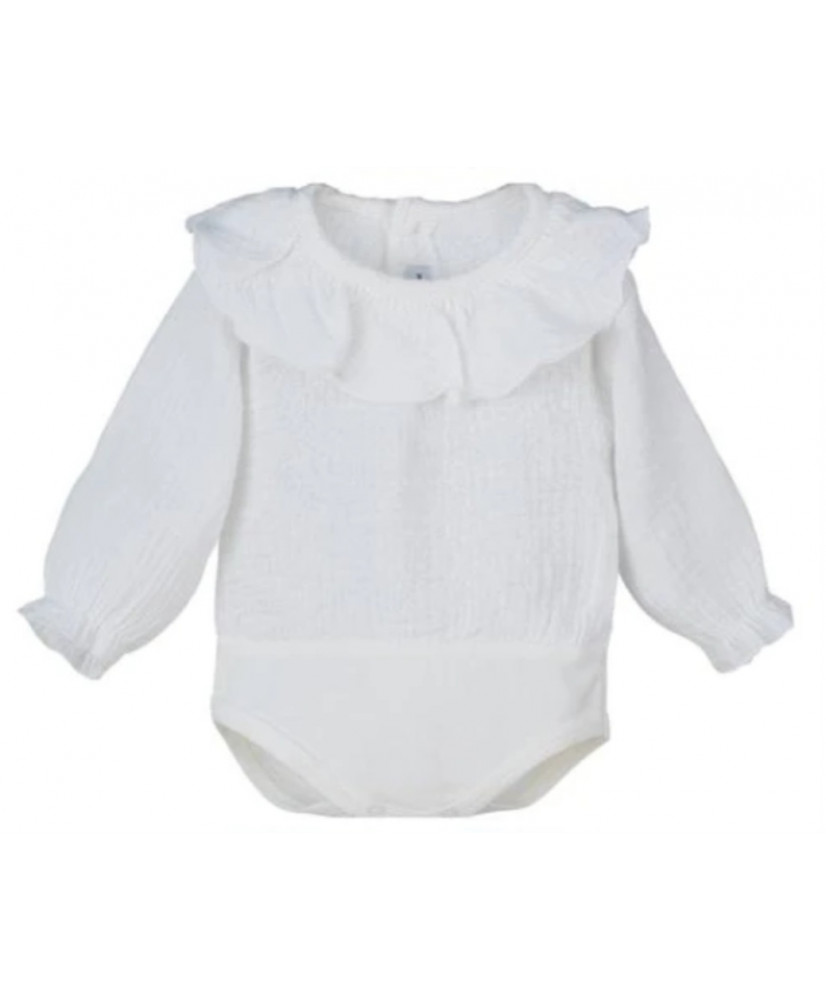 Body Camisa Kore Bámbula Natural-Calamaro Body Camisa Kore Bámbula Natural-Calamaro