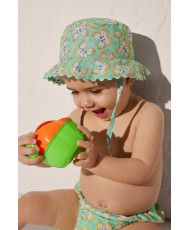 SET BLUSA, CULETÍN Y GORRO ESTAMPADO MARIPOSAS-Ysabel Mora