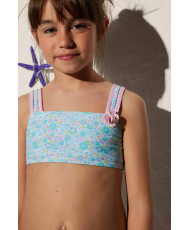 Bikini Niña Estampado de Flores-Ysabel Mora