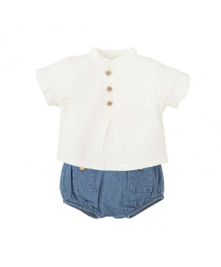 CONJUNTO CUBREPAÑAL BOTONES CLAVEL Familia Indigo-Babidu