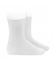 Calcetines Seda Blanco-Cóndor