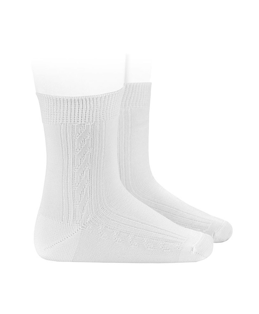 Calcetines Seda Blanco-Cóndor