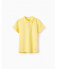 Polo De Algodón Para Niño, Amarillo-Zippy
