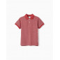 Polo En Piqué De Algodón Para Niño, Rojo Ladrillo-Zippy Polo En Piqué De Algodón Para Niño, Rojo Ladrillo-Zippy