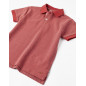Polo En Piqué De Algodón Para Niño, Rojo Ladrillo-Zippy Polo En Piqué De Algodón Para Niño, Rojo Ladrillo-Zippy