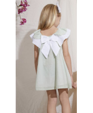 Vestido plumeti verde-Newness