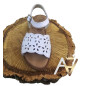 Sandalia Piel Nappa Blanco-Chispas