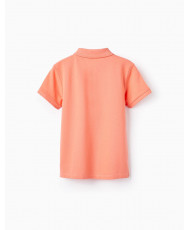 Polo De Algodón Para Niño, Coral-Zippy