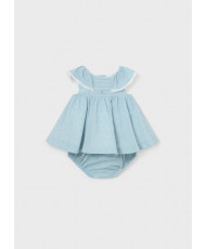 Vestido plumeti recién nacido-Mayoral