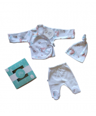 Conjunto 3 Piezas Prematuro  Estampa Ciro-Todo Amor Baby