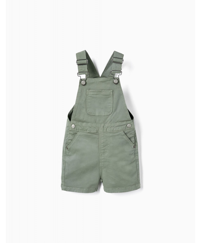 Peto Vaquero De Sarga De Algodón Para Bebé Niño, Verde-Zippy