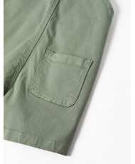 Peto Vaquero De Sarga De Algodón Para Bebé Niño, Verde-Zippy