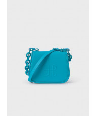 Bolso Logo Relieve Niña Turquesa-Abel & Lula