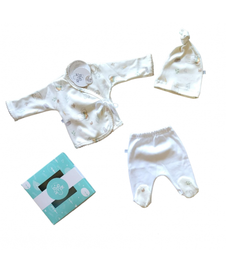 Conjunto 3 Piezas Prematuro Estampa Amore-Todo Amor Baby
