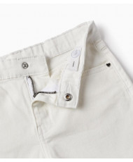 Short de niña en sarga con cintura ajustable-Zippy