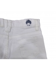 Short de niña en sarga con cintura ajustable-Zippy