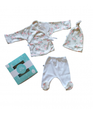 Conjunto 3 Piezas Prematuro Estampa Liberty-Todo Amor Baby
