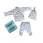 Conjunto 3 Piezas Prematuro Estampa Liberty-Todo Amor Baby