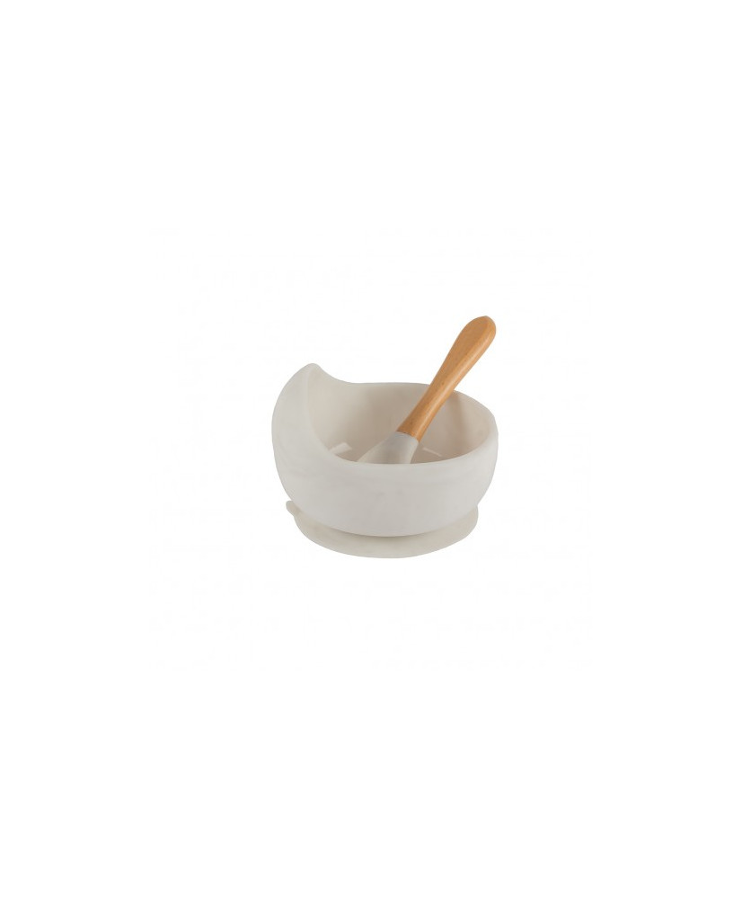 Bol de Silicona con Cuchara de Madera Personalizado -Boann Bol de Silicona con Cuchara de Madera Personalizado -Boann