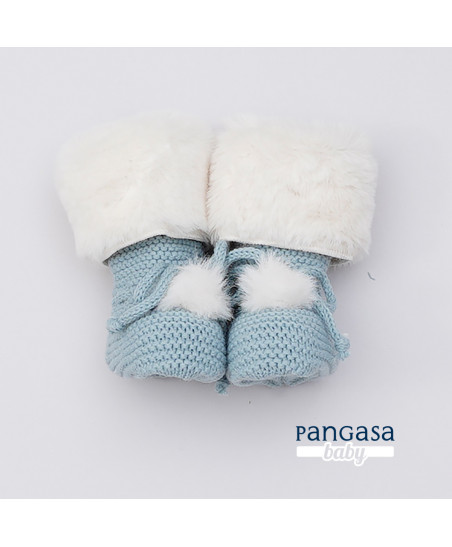 Botitas Forro Polar Verde Mar-Pangasa