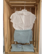 Conjunto 3 piezas verde agua-Juliana