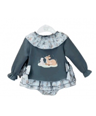Conjunto Sudadera Culote MAR31-Valentina Bebés