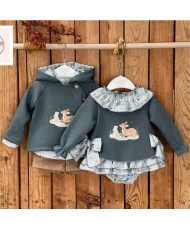 Conjunto Sudadera Culote MAR31-Valentina Bebés