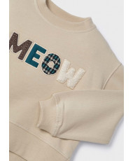 Sudadera mangas abullonadas niña-Mayoral