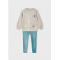 Conjunto legging y sudadera lentejuelas niña-Mayoral