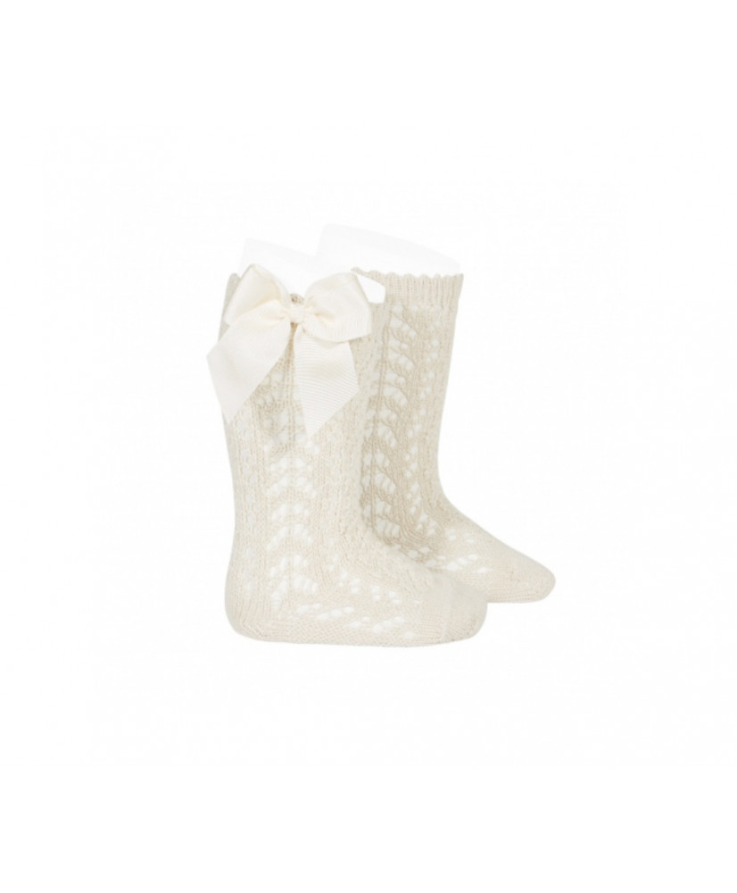 Calcetines Altos Calados con Lazo Lino 304 -Cóndor
